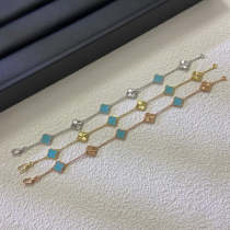 AVSB5 New laser Sky River Stone mini six flower bracelet jewelry AVSB5 New laser Sky River Stone mini six flower bracelet jewelry