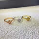 AVSR1   Mini full diamond four-leaf clover ring jewelry
