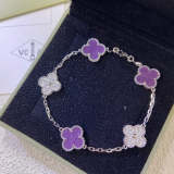 AVSB11   New violet interdiamond multiflower bracelet jewelry