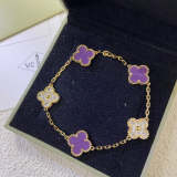 AVSB11   New violet interdiamond multiflower bracelet jewelry
