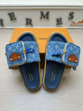 YLS5 Leather Slippers Size 36-45 Shoes with Box