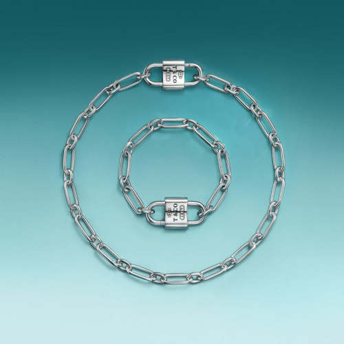 X655  Men's and women's lockhead necklace and bracelet set jewelry