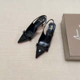 MBCL1 Women Heel 6CM 8CM 10CM Leather shoes 35-41 with box
