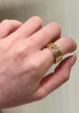 J119  Men's and women's titanium steel ring jewelry
