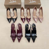MBCL1 Women Heel 6CM 8CM 10CM Leather shoes 35-41 with box