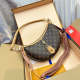 MLP01   Women's new fashion 22x9x33cm moon bag
