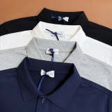 MOC024   Men's short sleeved lapel polo shirt clothing