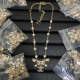 CHN66  Women's bow pearl necklace jewelry