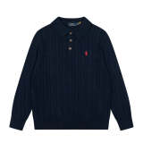 LFC5 New men's and women's spring and autumn collared sweaters, sweater base clothes