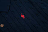 LFC5 New men's and women's spring and autumn collared sweaters, sweater base clothes