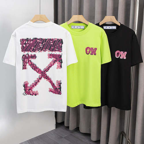 OFFC38   Men's and women's summer short-sleeved T-shirt clothes