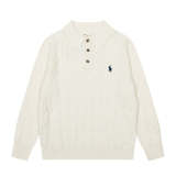 LFC5 New men's and women's spring and autumn collared sweaters, sweater base clothes