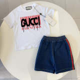 TGUC02 Boys and girls' pure cotton summer short sleeved top T-shirt Clothing