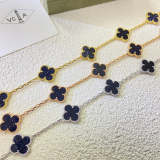 VAB50  Women's colorful gold and stone five flower bracelet jewelry