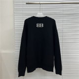 BAC13  New men's and women's letter jacquard round neck sweater clothing