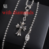 CHSN1  Classic men's and women's diamond studded cross necklace jewelry