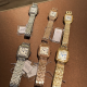 CW10   Women's 316L stainless steel case with full diamond  22×30mm/27 x 37mm watch