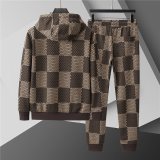 LVC025 New men's spring and autumn thin style outerwear+long pants pure cotton casual suit clothing