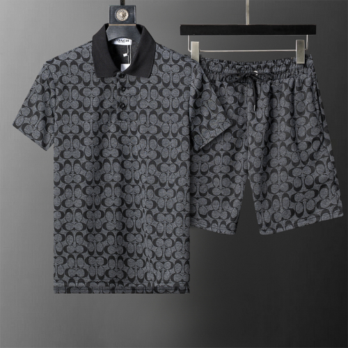 COC1 New men's short sleeved polo top+shorts clothing