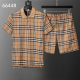 BUC032 New men's short sleeved polo top+shorts clothing