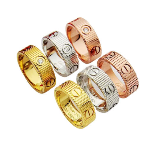 CAR61 carter new style LOVE ring for men and women with logo  high quality