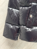 109830  New striped glossy down jacket Top quliaty 1:1 clothing