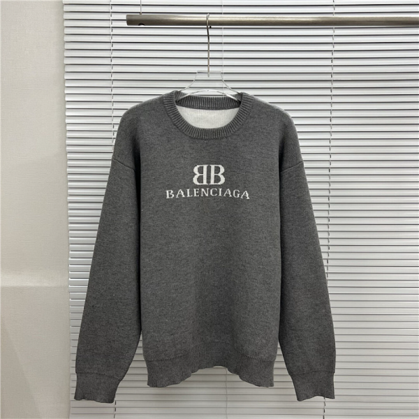 BAC13  New men's and women's letter jacquard round neck sweater clothing