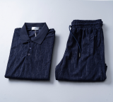 DIC142  New men's short sleeved polo top+shorts clothing