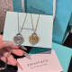 X735  Women's new fashionable titanium steel necklace jewelry