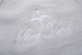 STC27 Men's and Women's V-neck Button Double Pocket Ribbed Edge Back Logo Embroidered Knitted Sweater Clothing