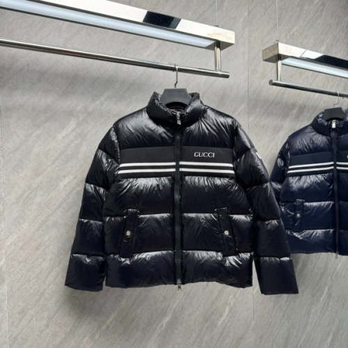 109830  New striped glossy down jacket Top quliaty 1:1 clothing