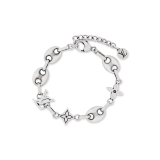 X716   Men's and women's titanium steel bracelet and necklace set jewelry