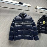 109830  New striped glossy down jacket Top quliaty 1:1 clothing