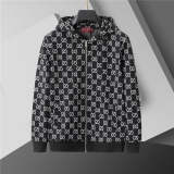 GUC0101 New men's spring and autumn thin style outerwear+long pants pure cotton casual suit clothing