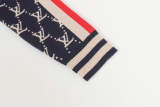 LVC032 New men's and women's high-quality knitted sweaters, jacquard sweaters, baseball jackets, retro American sports style clothing