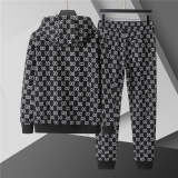 GUC0101 New men's spring and autumn thin style outerwear+long pants pure cotton casual suit clothing