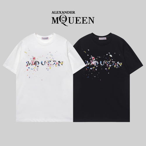 MQC4 New men's and women's summer short sleeved cotton T-shirt clothing