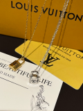 X706   Men's and women's titanium steel necklace lock jewelry