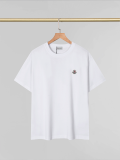 MOC040 New men's and women's summer T-shirt double yarn pure cotton fabric short sleeved top clothing