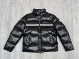 109830  New striped glossy down jacket Top quliaty 1:1 clothing