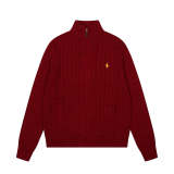 LFC16  New high quality men's and women's spring and autumn collared sweaters, sweater base clothes