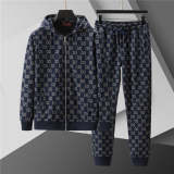 GUC0101 New men's spring and autumn thin style outerwear+long pants pure cotton casual suit clothing