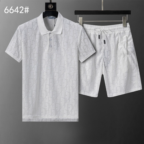 DIC142  New men's short sleeved polo top+shorts clothing