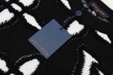 LVC033 New men's and women's autumn and winter cross towel embroidered pattern round neck wool knitted sweater clothing