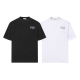 DIC22 New Men's and Women's Summer Short sleeved Cotton T-shirt Embroidered Craft Clothing