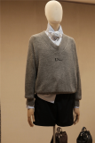 DIC141 New men's and women's autumn and winter wool sweaters with V-neck pullover sweater clothing