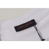 LVC056 High quality men's and women's pure cotton summer short sleeved T-shirt embroidered clothing