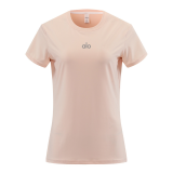 zalo2138   Women's short sleeved yoga, Pilates, fitness training, quick drying, lightweight running sportswear