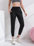 zalo133  Women's yoga pants, loose fitting, foot binding, sports and fitness pants, running, sports and leisure 9-inch pants clothing