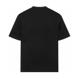LOC42  High quality men's and women's pure cotton summer short sleeved T-shirt embroidered clothing